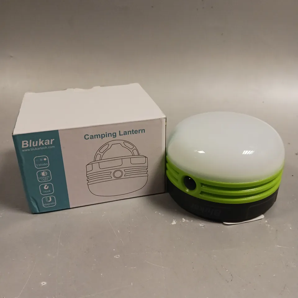 BOXED BLUKAR PORTABLE CAMPING LANTERN 