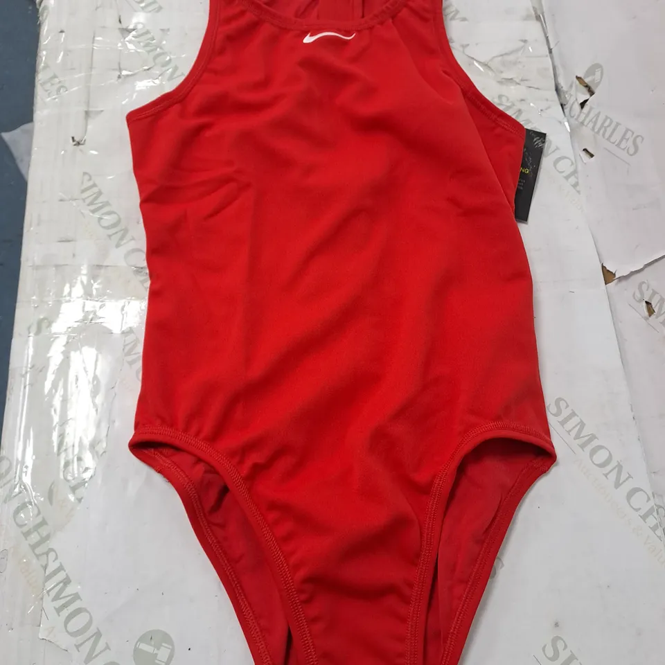 NIKE WATERPOLO SWIM SET IN RED - UK 12
