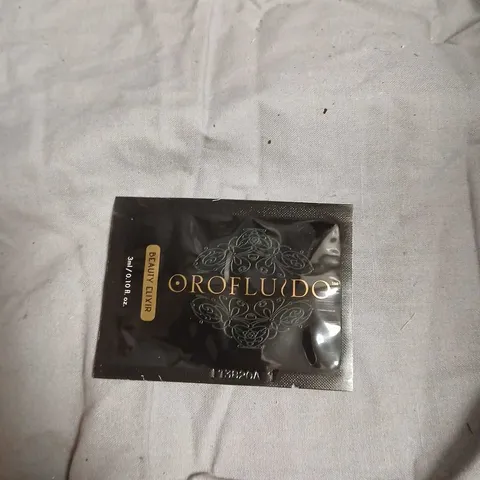 BOX OF APPROXIMATELY 250 OROFLUIDO BEAUTY ELIXIR FOR HAIR 3ML SACHET BULK PACK-NO EXPIRY DATE SHOWN 