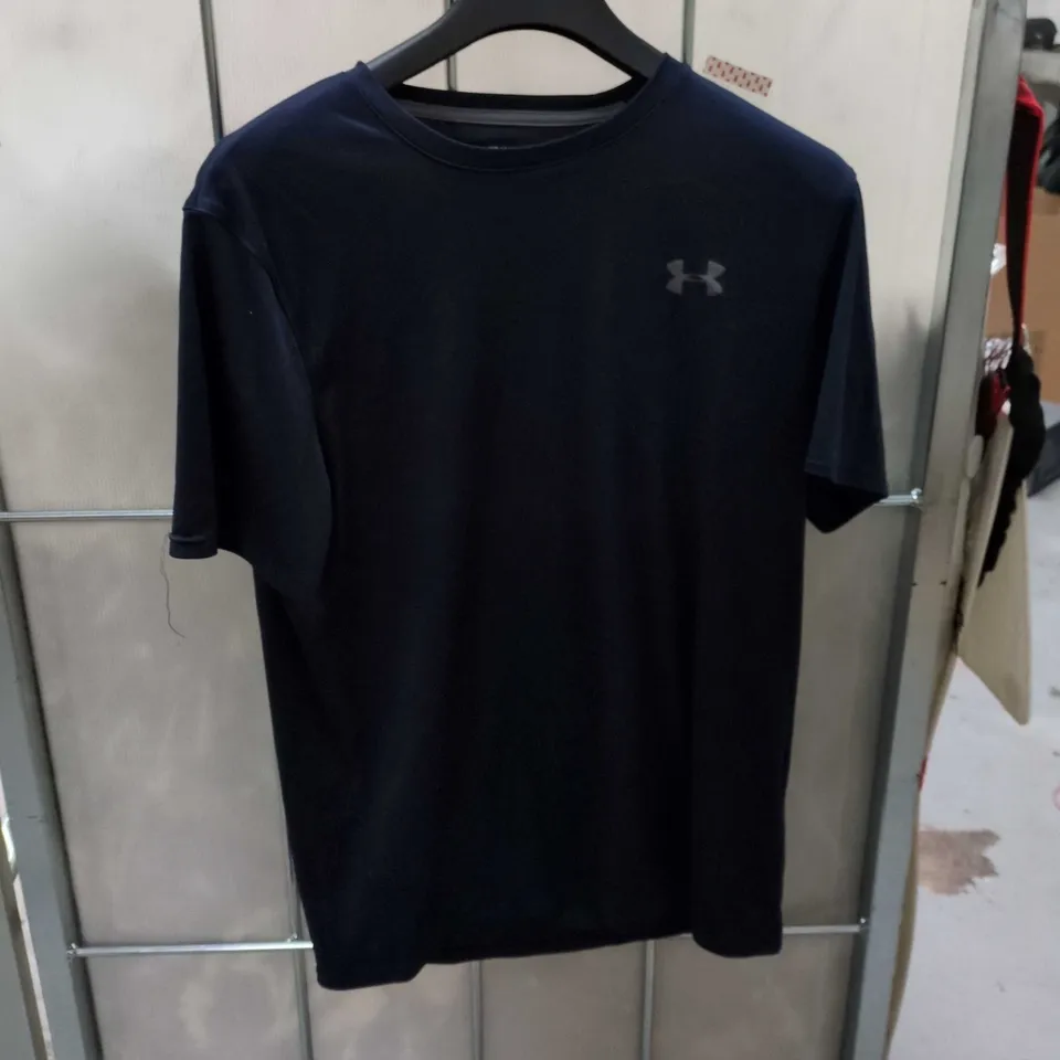UNDER ARMOUR MEN'S HEATGEAR T-SHIRT (NAVY) 