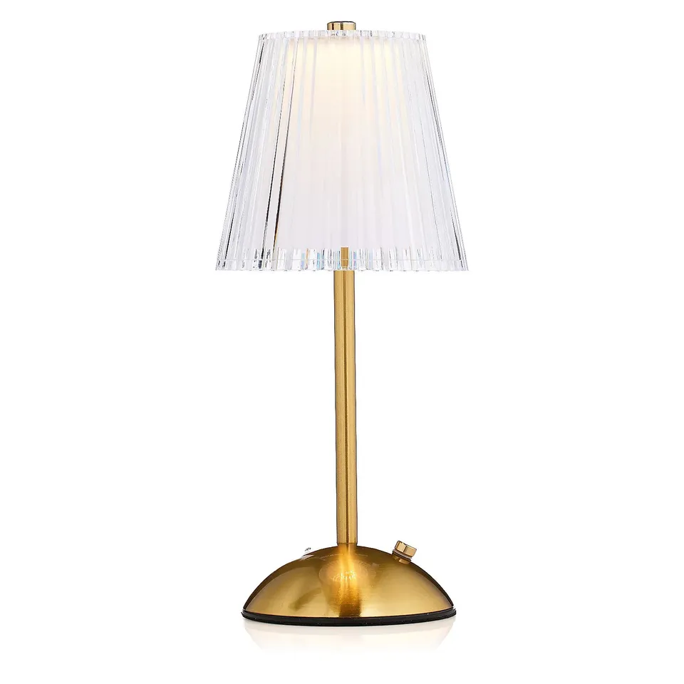 BELL & HOWELL GOLD RECHARGEABLE TOUCH CONTROL TABLE LAMP