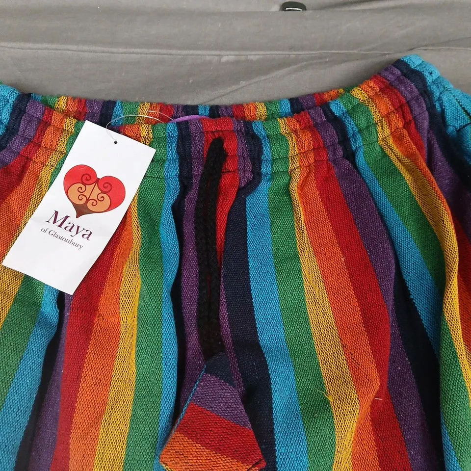 MAYA OF GLASTONBURY STRIPED CARGO PANTS IN MULTI - L/XL