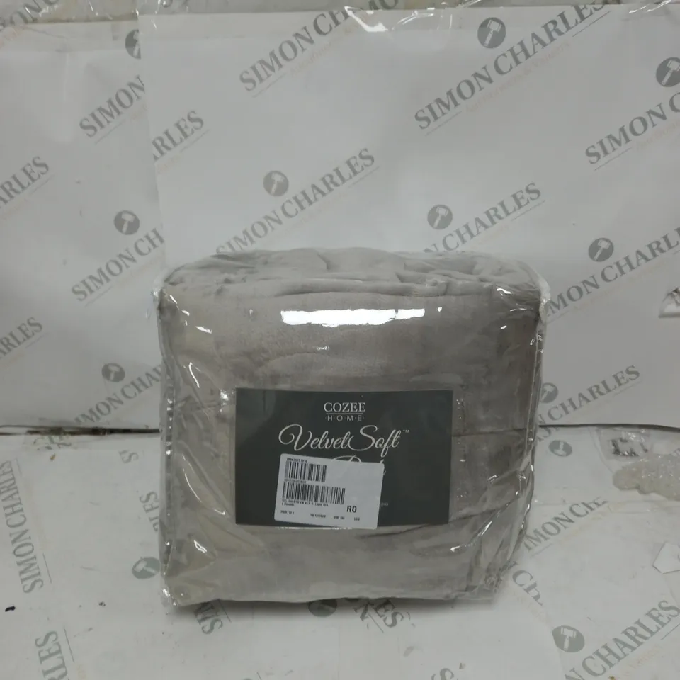 COZZEE HOME VELVET SOFT 2 PACK DOUBLE SET FITTED SHEET 