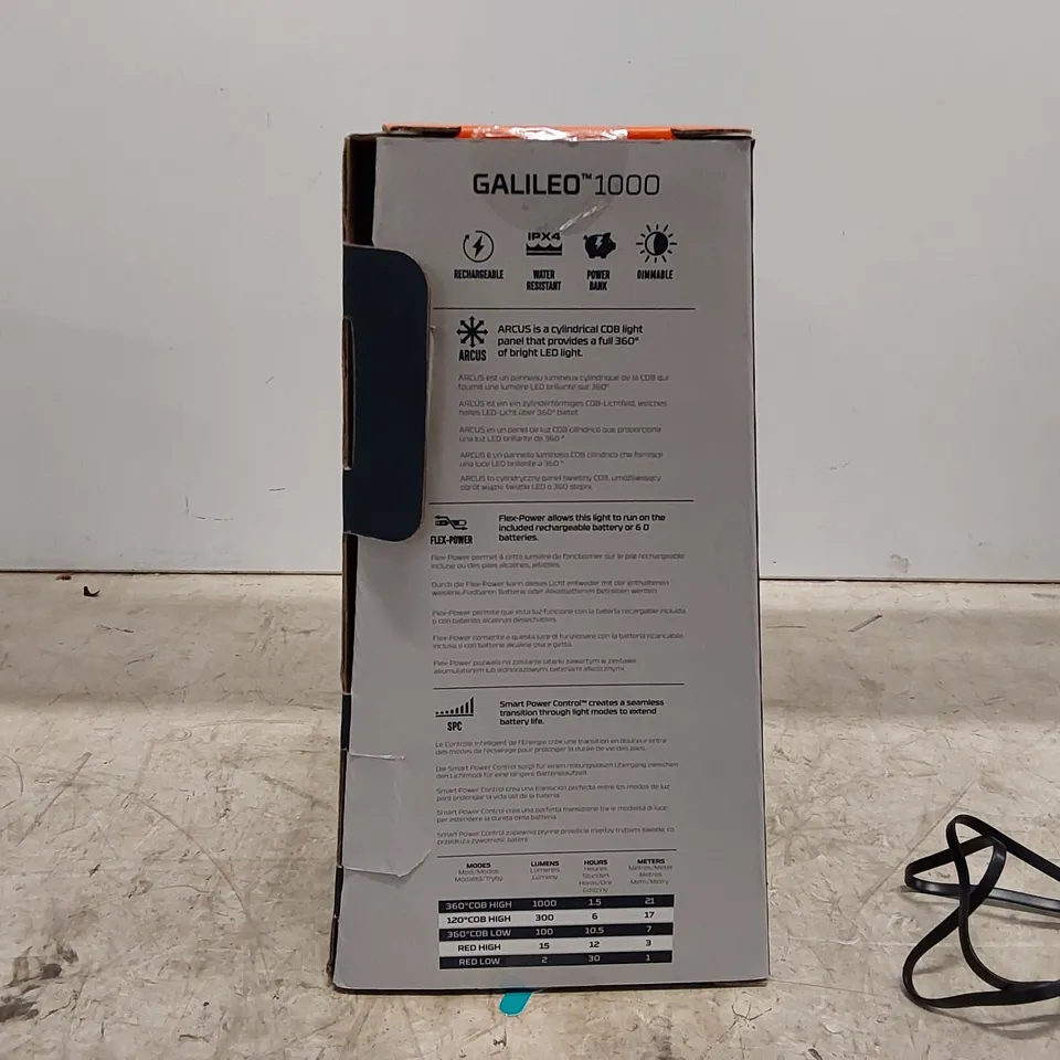 BOXED NEBO GALILEO ULTRA BRIGHT LANTERN/POWER BANK (1 BOX)