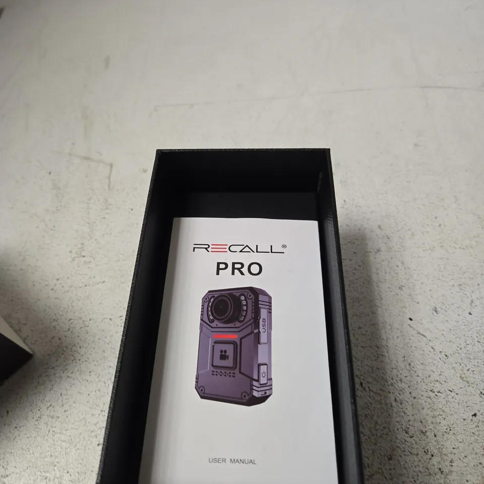 RECALL PRO BODY CAMERA – RUGGED DIGITAL VIDEO RECORDER, BOXED