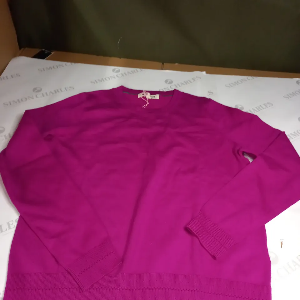 PURPLE BODEN CROP SWEATER SIZE M 