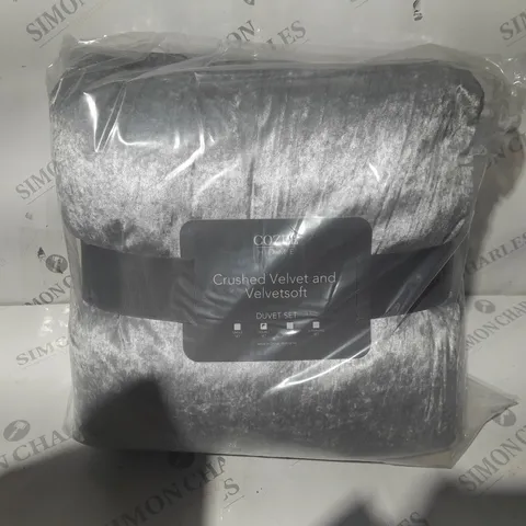 COZEE HOME DOUBLE SIZED VELVET DUVET COVER