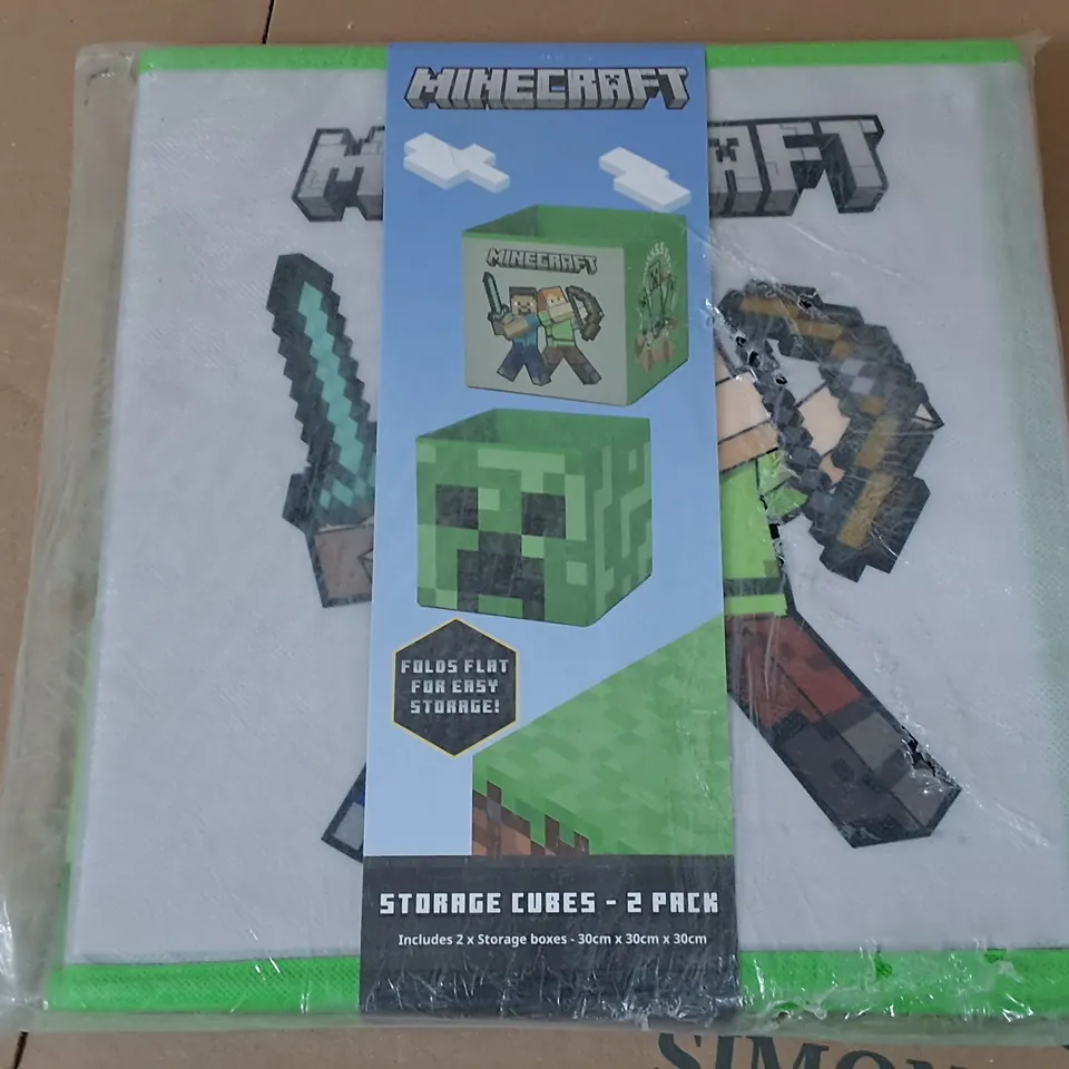 MINECRAFT 2-PACK OF STORAGE CUBES