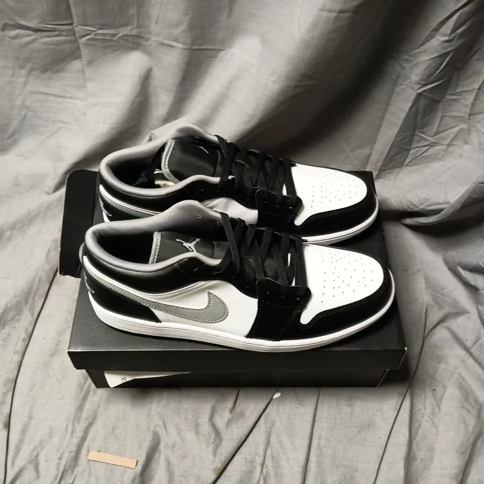 Nike Air Jordan 1 Low Sneakers – Black/Particle Grey-White, UK 11 (US 12)