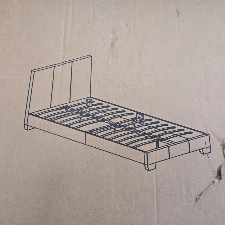 BOXED RILEY FABRIC SINGLE BED FRAME - COLLECTION ONLY