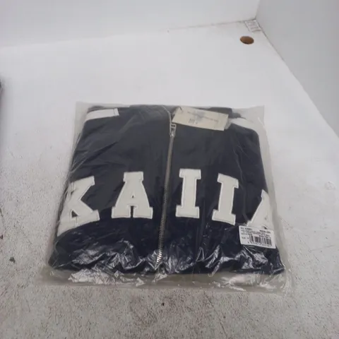 KAIA ZIP-FRONT JACKET β UK 10 (NAVY)