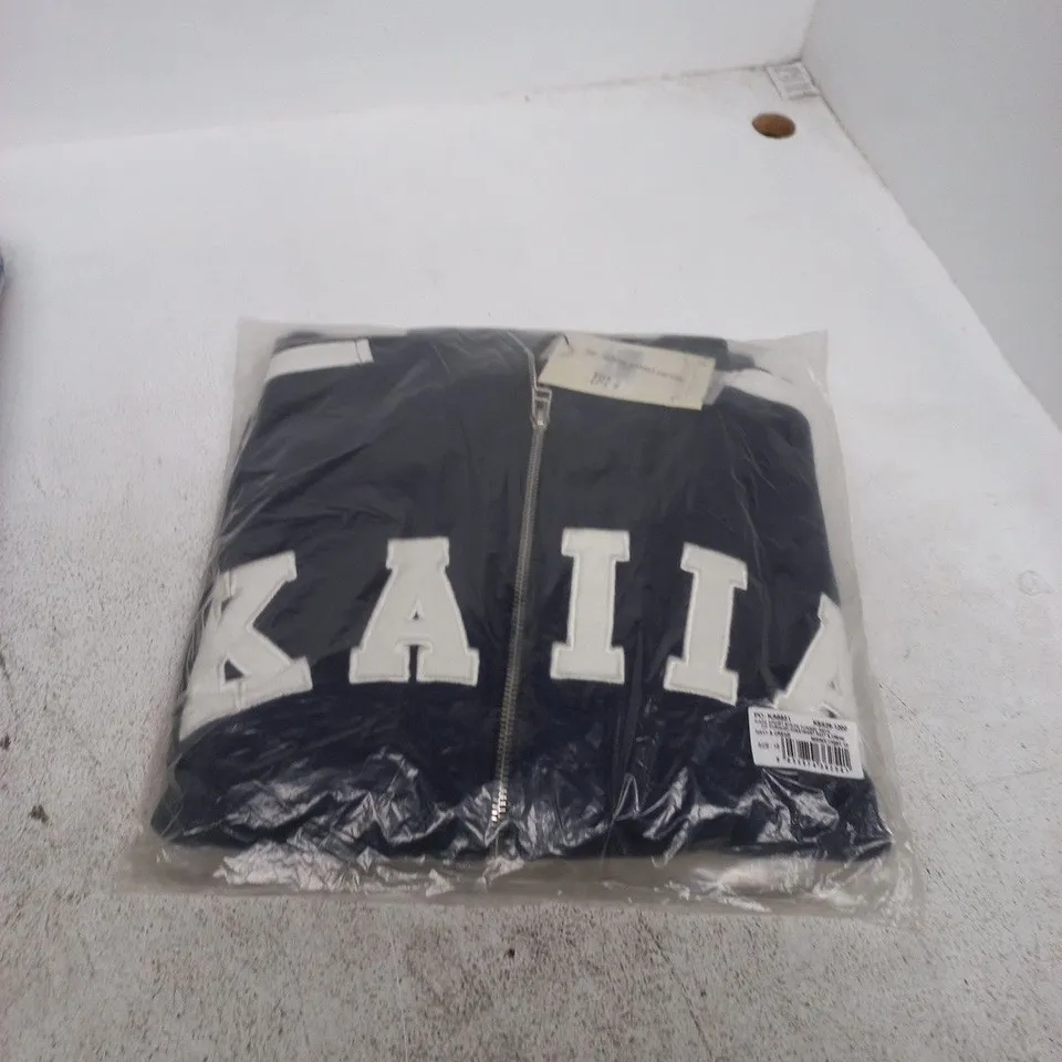 KAIA ZIP-FRONT JACKET – UK 10 (NAVY)