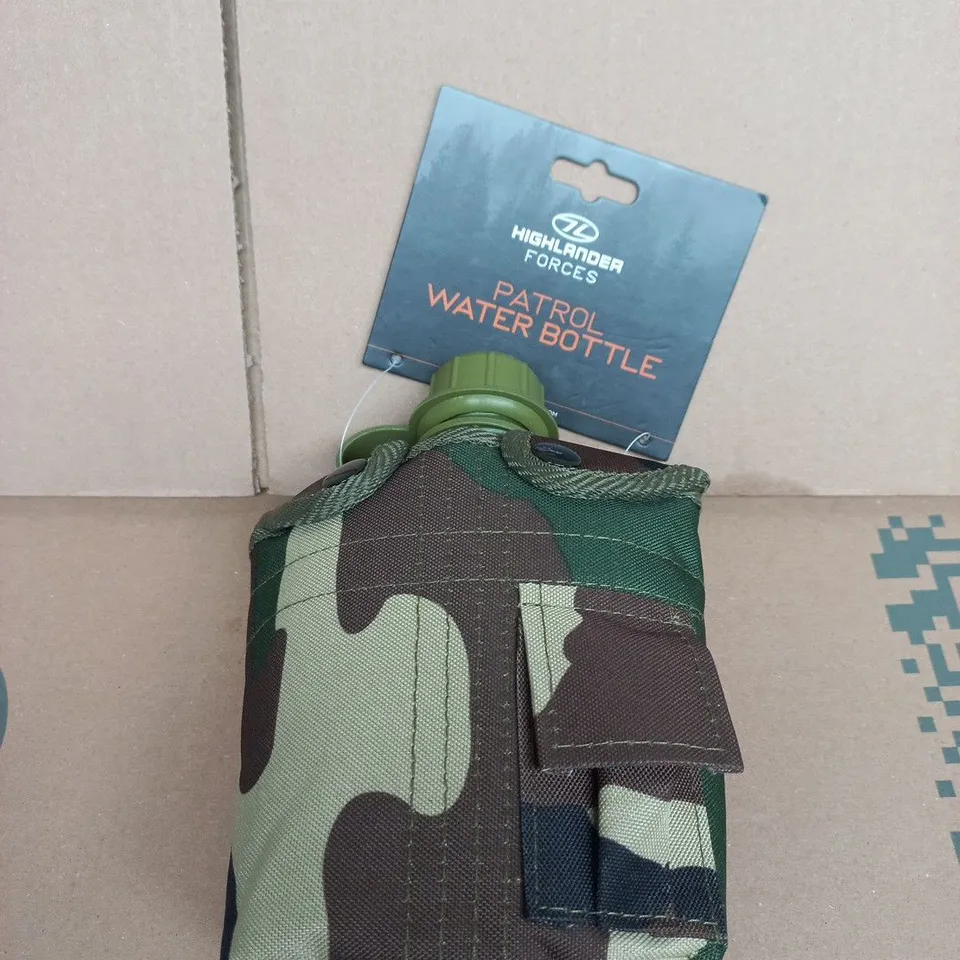 HIGHLANDER FORCES PATROL WATER BOTTLE WITH CAMOUFLAGE POUCH