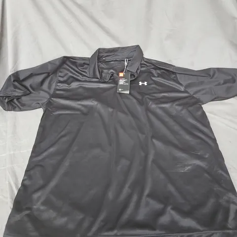 UNDER ARMOUR MEN'S PLAYOFF NOVELTY POLO SHIRT – BLACK, 3XL