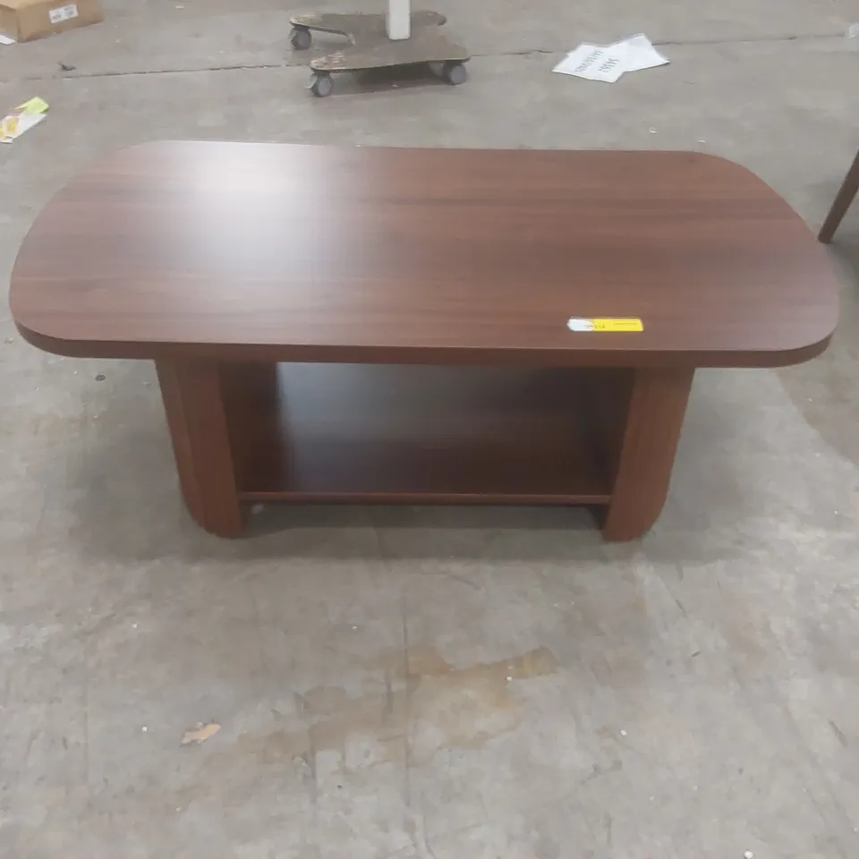 PEDESTAL COFFEE TABLE WITH STORAGE