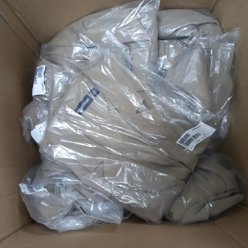 BOX OF APPROXIMATELY 12 NINA LEONARD LONG SLEEVE JACKETS MINK SMALL