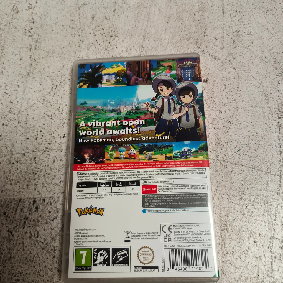 POKÉMON VIOLET – NINTENDO SWITCH GAME (BOXED)