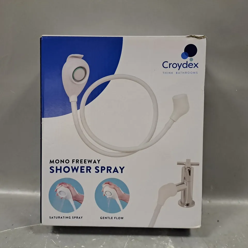 BOXED CROYDEX MONO FREEWAY SHOWER SPRAY