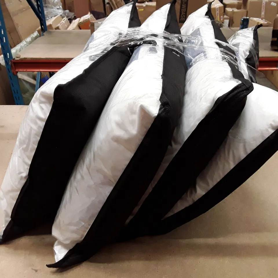 SNUGGLEDOWN SIGNATURE GOOSE FEATHER & DOWN MEDIUM SUPPORT BACK SLEEPER COTTON COVER PILLOWS (SET OF 4)