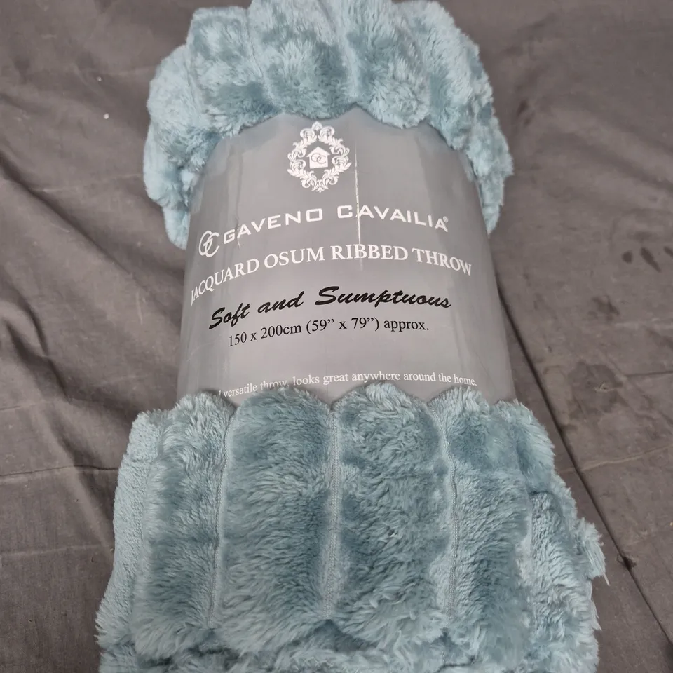 JACQUARD OSUM RIBBED THROW - 150X200CM