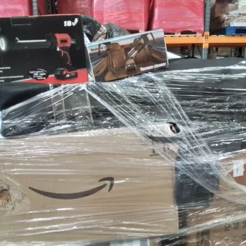 PALLET CONTAINING VARIOUS ASSORTED ITEMS TO INCLUDE, BOX OF 3D FRUIT GUMMIES, FOOD BLENDER, GAZEBO,  AND LOTS MORE UNMARKED BOXED ITEMS 