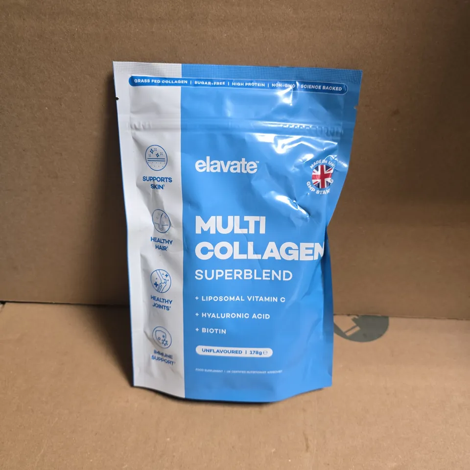 ELAVATE MULTI COLLAGEN SUPERBLEND UNFLAVOURED (178G)
