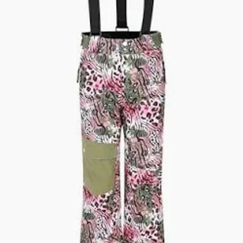 BRAND NEW DARE2BE POW PANTS IN OLIVE GREEN AND LEOPARD PRINT - 11/12 YRS