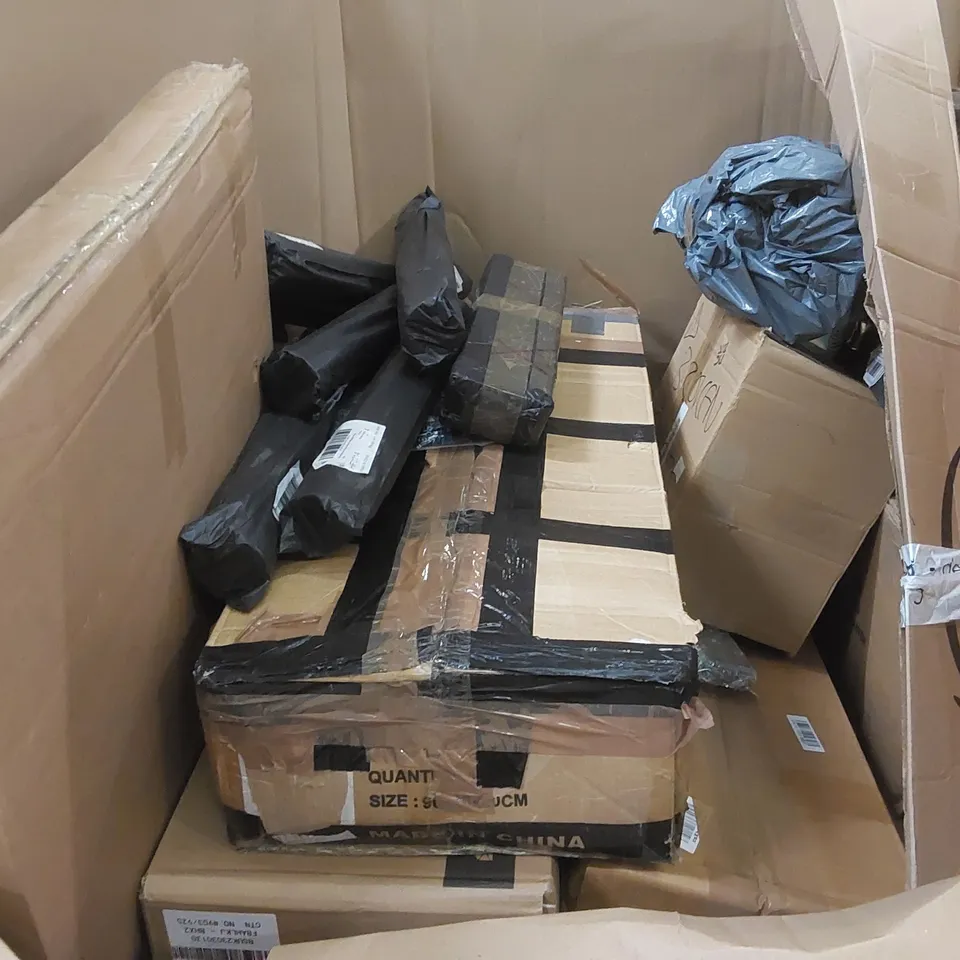 PALLET OF ASSORTED ITEMS INCLUDING: SUP BOARDS, HELPER TOWER, FRYING PAN, MULTIFUNCTIONAL OILER, TOYS ECT