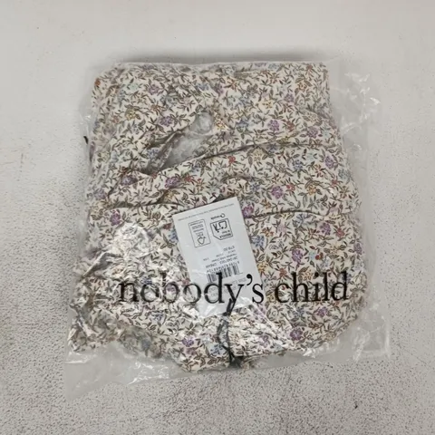 BAGGED NOBODY'S CHILD HEATHER MIDI DRESS IN CREAM/MULTI SIZE UK 10