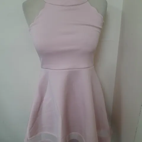 LIPSY GIRL PINK HALTER NECK DRESS IN PINK - 9/10 YRS