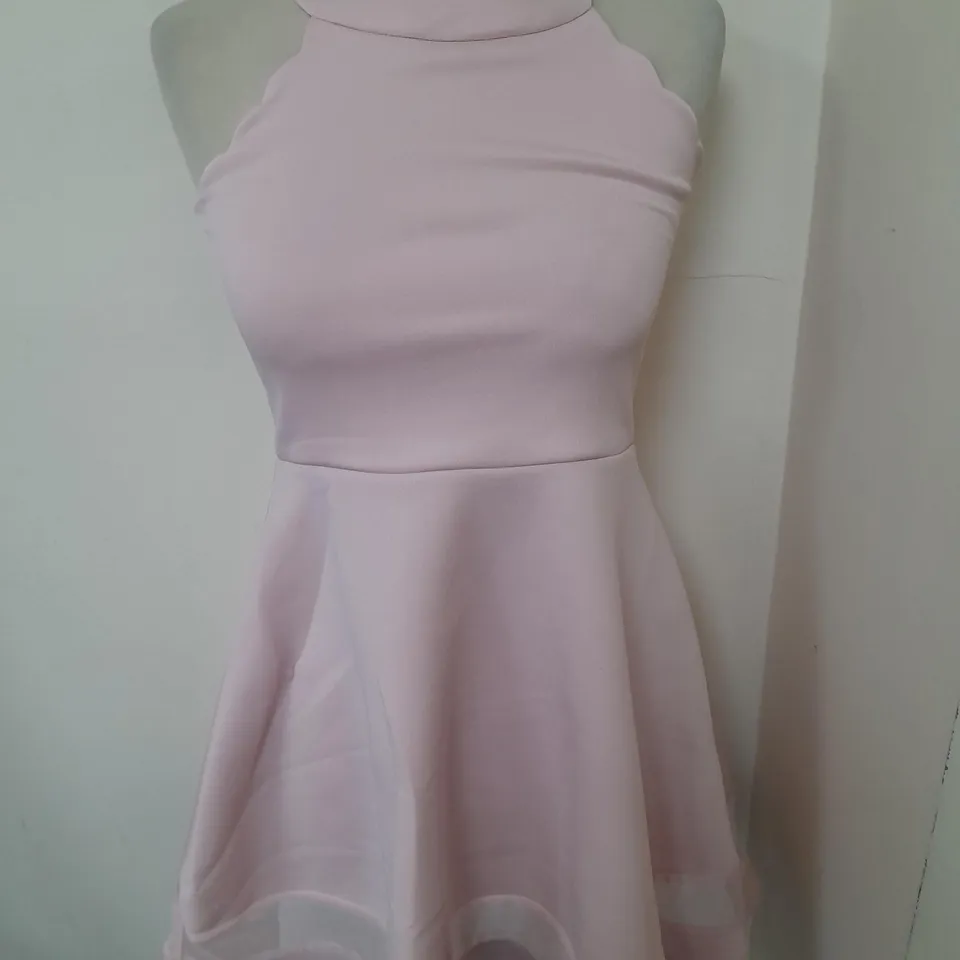 LIPSY GIRL PINK HALTER NECK DRESS IN PINK - 9/10 YRS