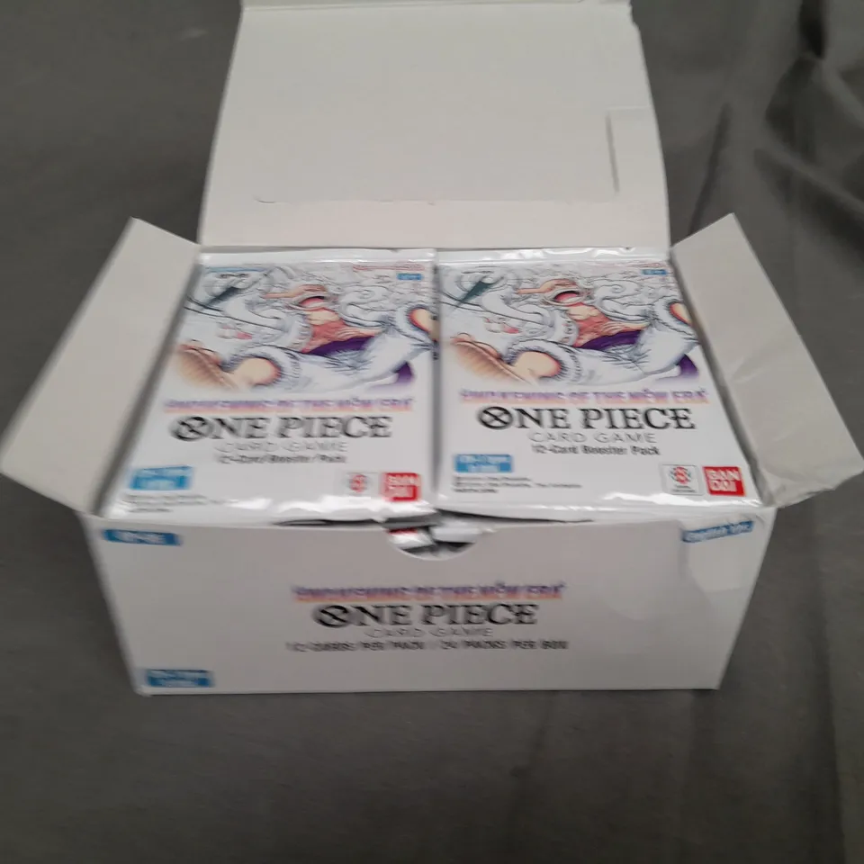 BOX OF APPROXIMATELY 24 AWAKENING OF THE NEW ERA ONE PIECE CARD GAME 