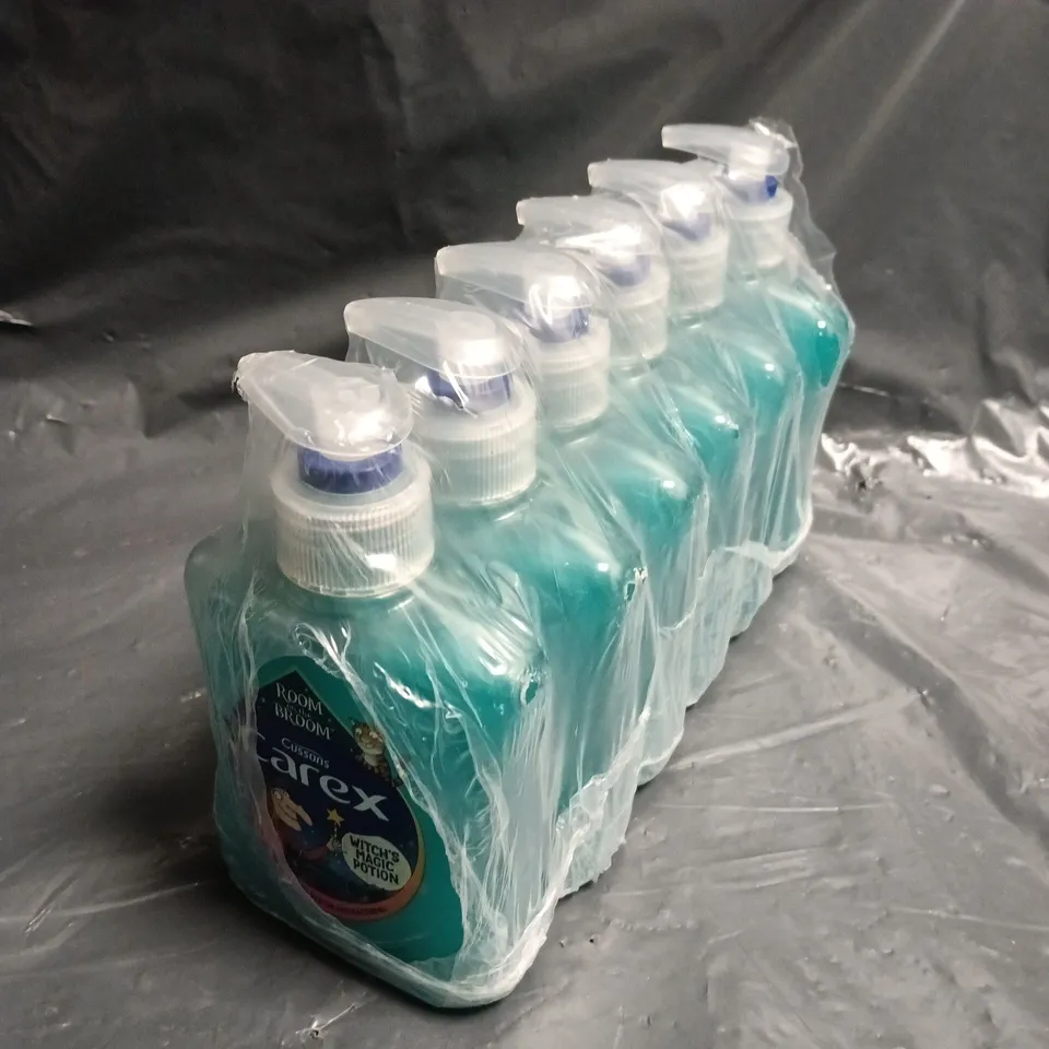 6 X CAREX ANTIBACTERIAL HAND WASH BOTTLES - 6 X 250ML 