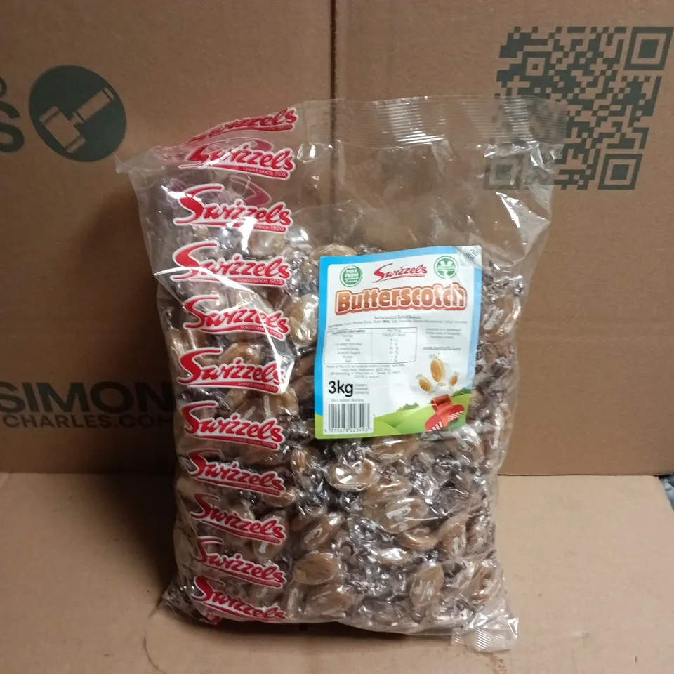 SWIZZELS BUTTERSCOTCH SWEETS 3KG BAG