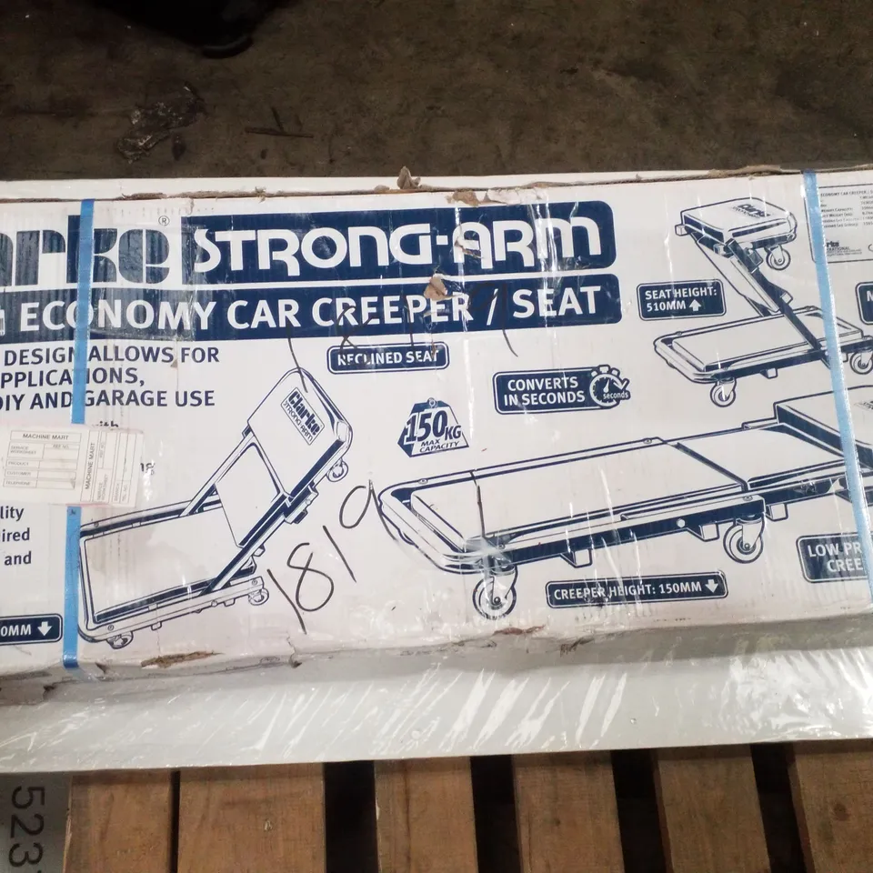 CLARKE CMC60 3-IN-1 FOLDING CAR CREEPER & SEAT