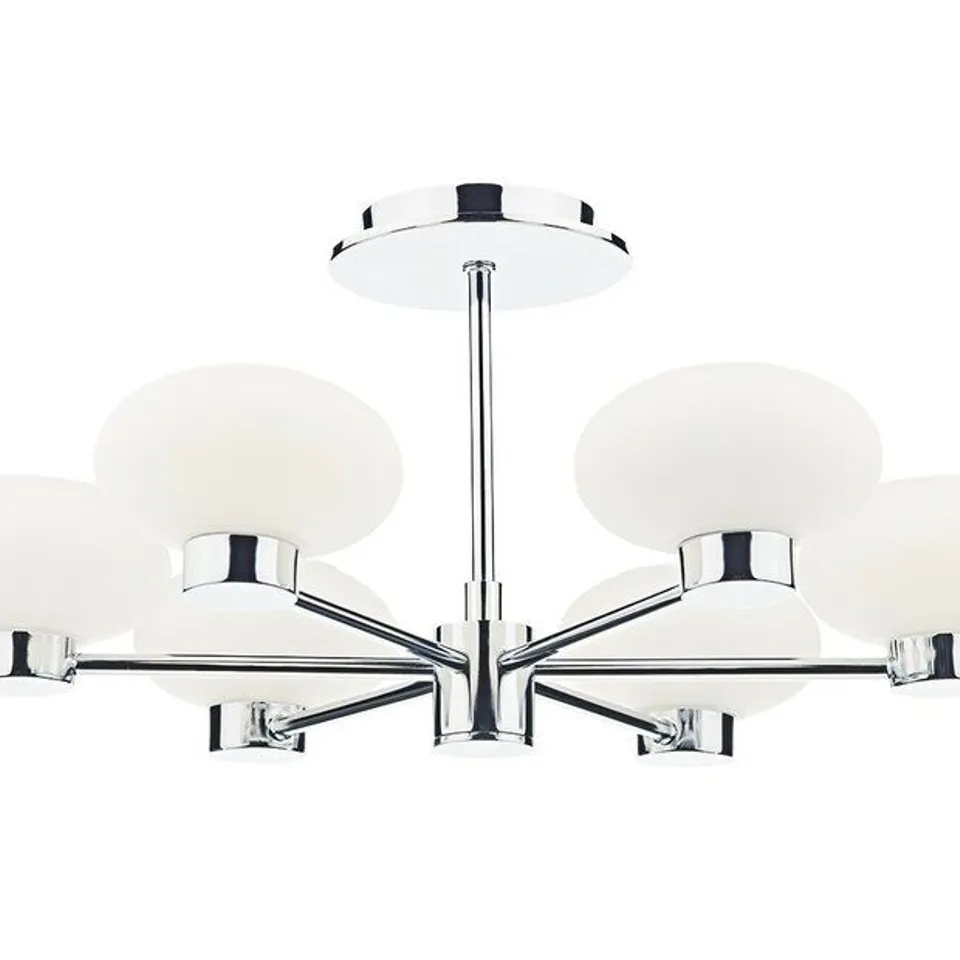 BOXED JAYLA 6 LIGHT SEMI FLUSH MOUNT