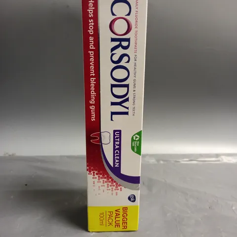 LOT OF 12 CORSODYL ULTRA CLEAN TOOTHPASTE (100ML)