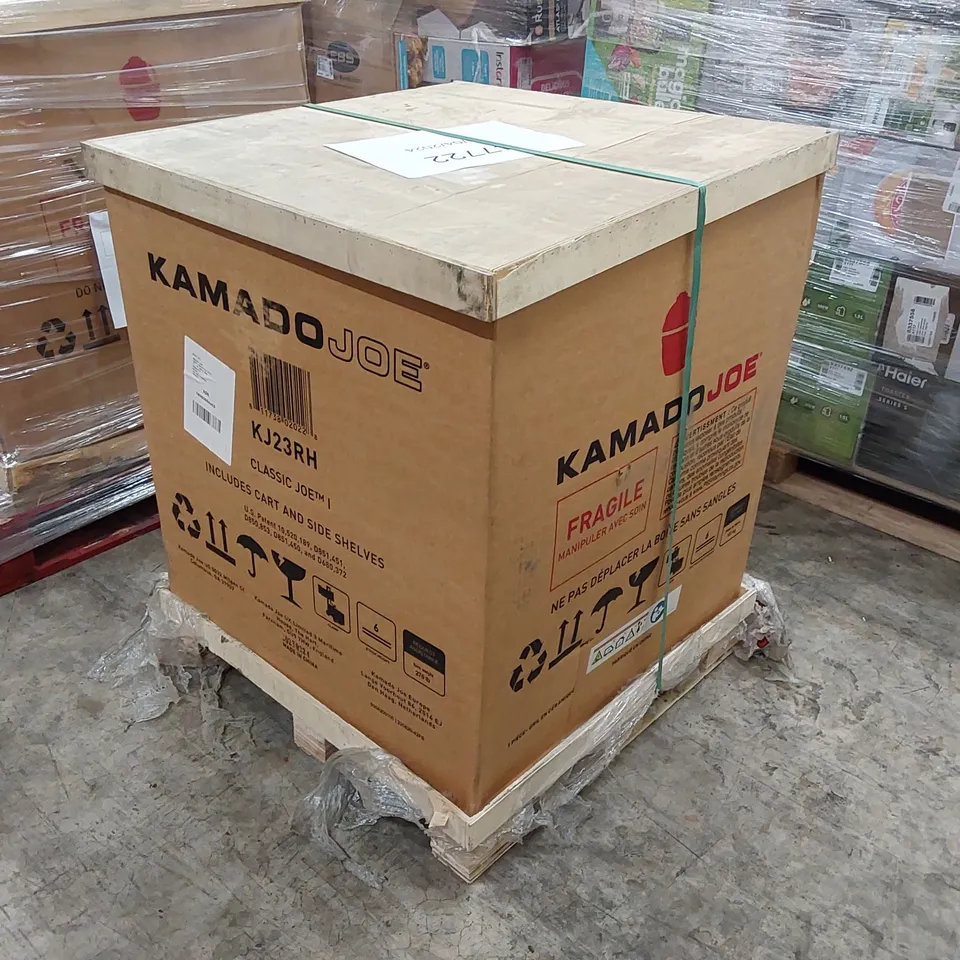 KAMADO JOE KJ23RH CLASSIC I SMOKER BBQ, OUTDOOR CHARCOAL BARBECUE GRILL 