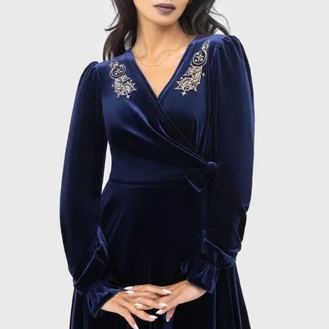 BRAND NEW BAGGED KILLSTAR PERICULUM DRESS BLUE SIZE S