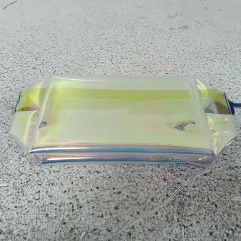 APPROXIMATELY 140 BIRCHBOX TRANSPARENT IRIDESCENT HOLOGRAPHIC COSMETIC POUCH BAGS