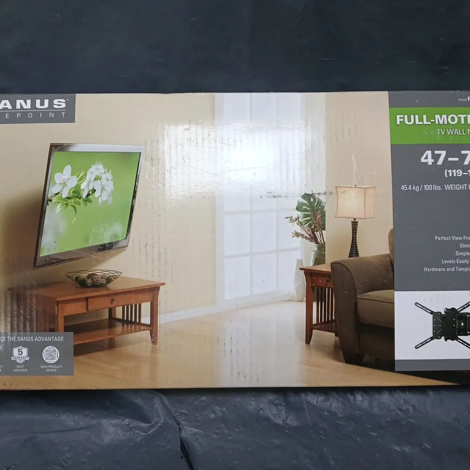 BOXED SANUS FULL-MOTION TV WALL MOUNT - 32"- 47"