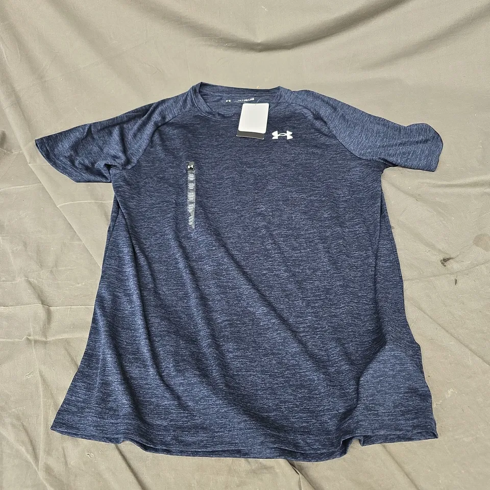 UNDER ARMOUR YOUTH TECH 2.0 SHORT SLEEVE TEE IN NAVY SIZE XL