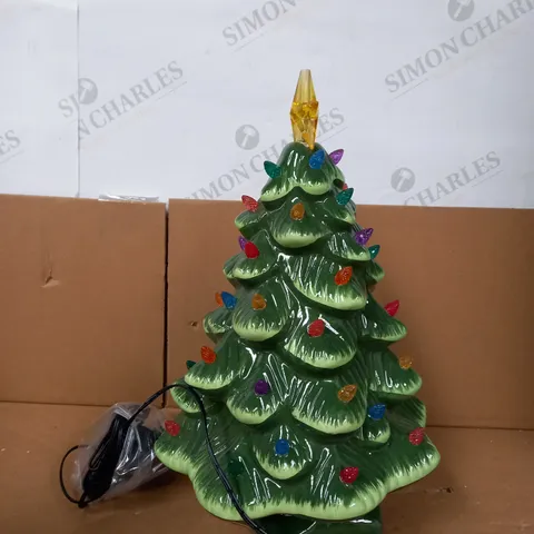 SANTA SLEIGH PRE-LIT CIRCLING CHARACTER NOSTALGIC TREE