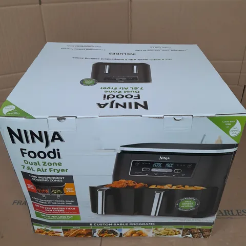 BOXED NINJA FOODI DUAL ZONE AIR FRYER