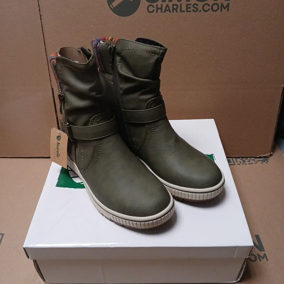 NATRELLE GILLAN GREEN ANKLE BOOTS – 3