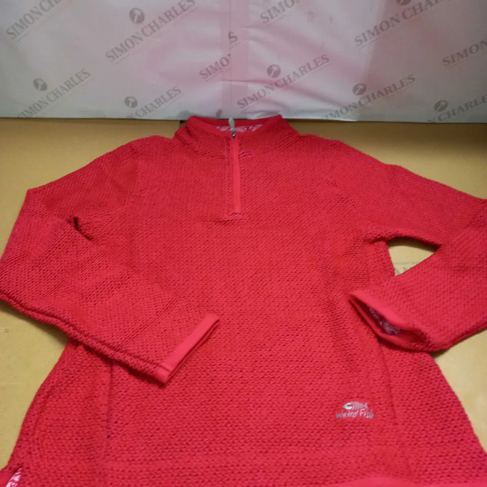 WEIRD FISH ARIA 1/4 ZIP MACARONI JACKET SIZE 12