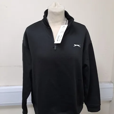 BLACK SLAZENGER JACKET SIZE 10