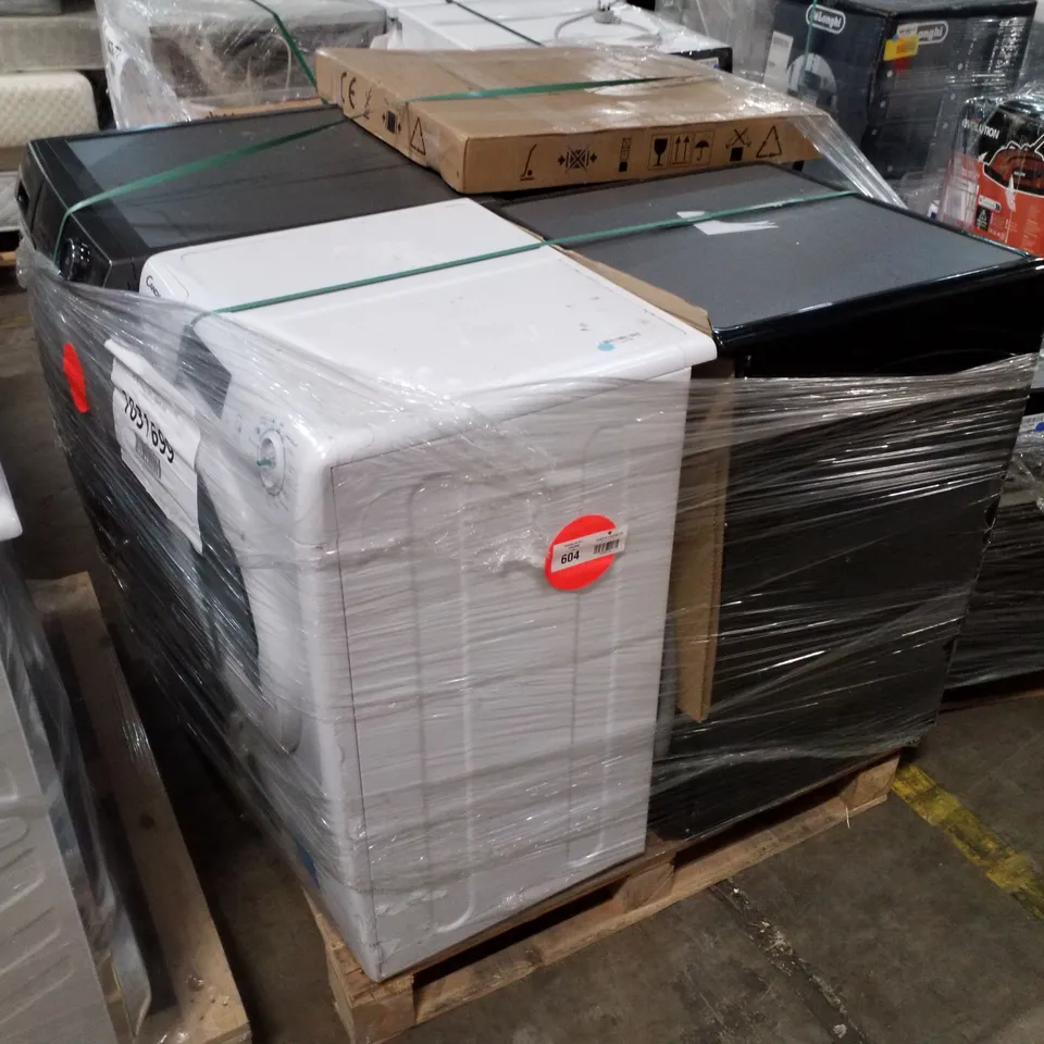 PALLET OF APPROXIMATELY 4 UNPROCESSED RAW RETURN WHITE GOODS TO INCLUDE;