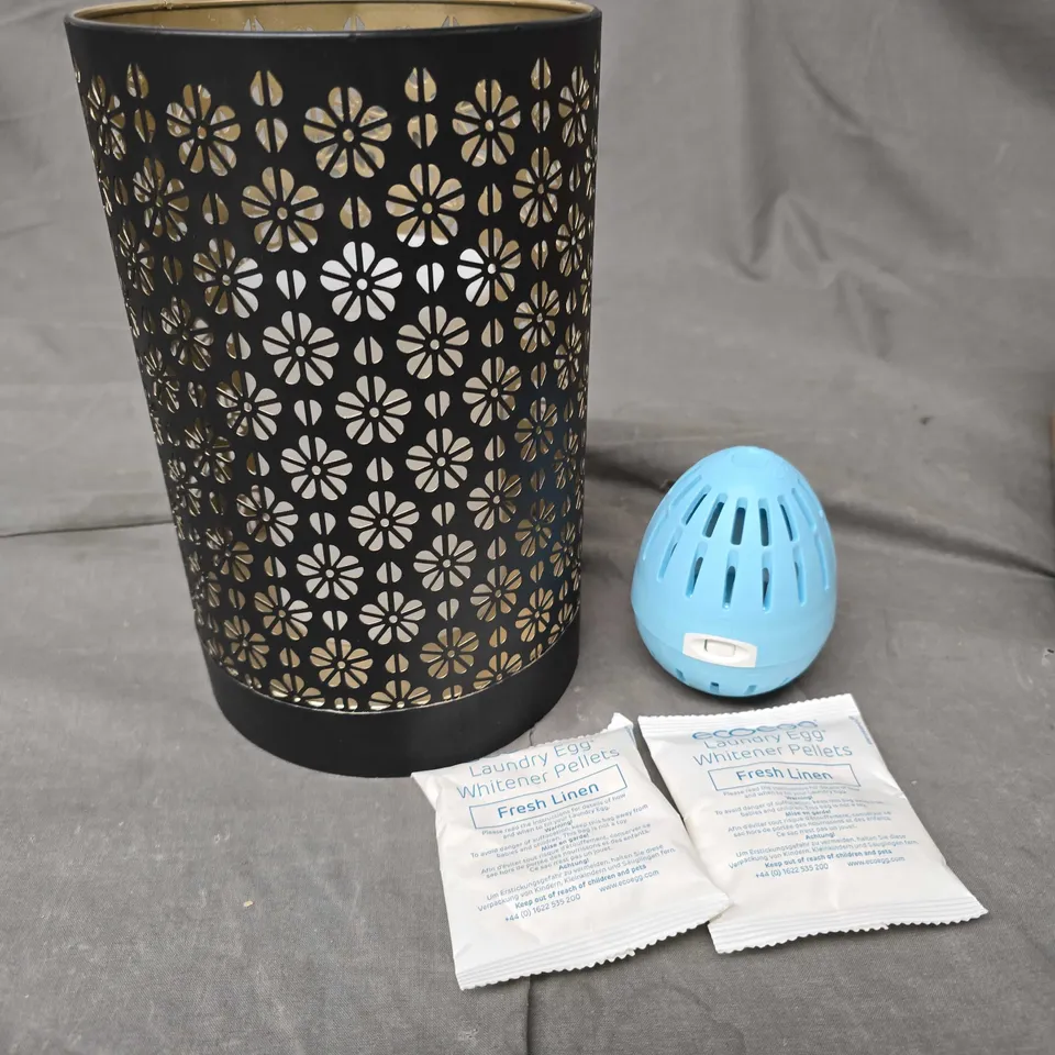 APPROXIMATELY 10 ASSORTED HOMEWARE PRODUCTS TO INCLUDE LED DESK LIGHT, ECOEGG DEVICE & PELLETS ETC 