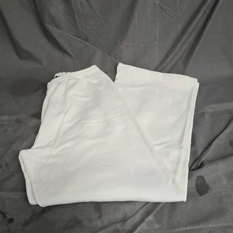 DAILY SZN WIDE LEG JOGGERS IN OFF WHITE SIZE M